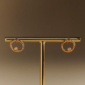 Sezane Laurette earrings with pouch and box